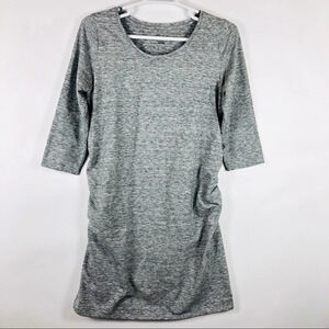 Liz Lange Maternity Space Dye Bodycon Dress Ruched‎